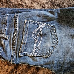 Cowgirl Tuff Blue Jeans with Signature Stitching